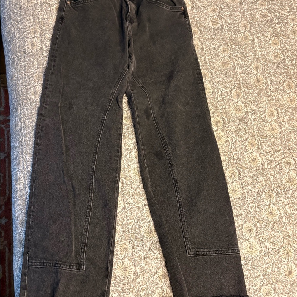 We The Free Womens  Black Straight-Leg Jean